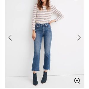 Madwell Cali denim boot frayed ends